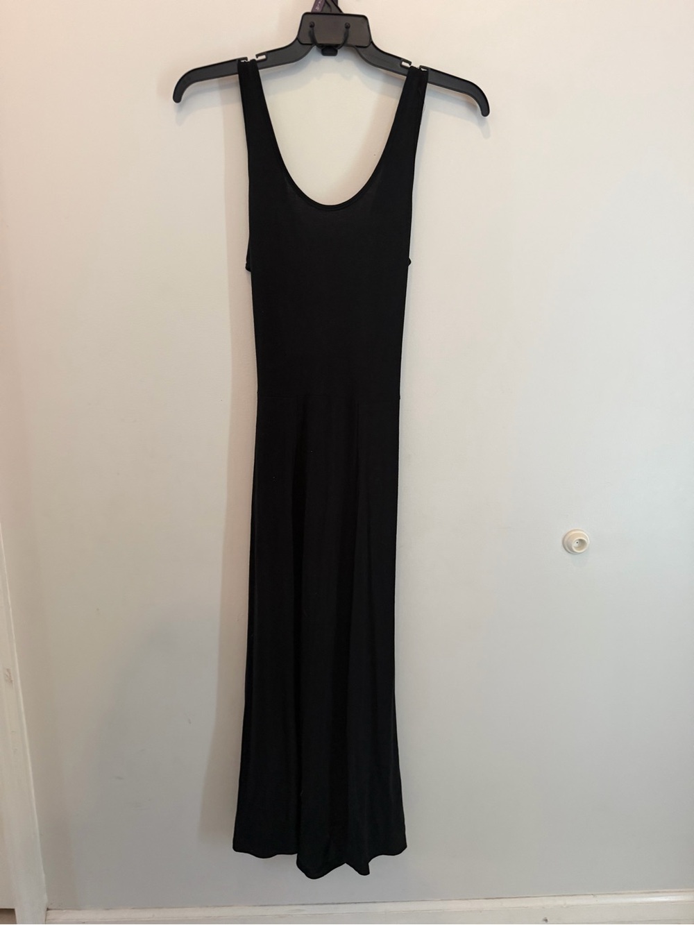 Poof Couture Black Scoop Neck Maxi Dress
